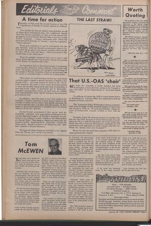   The Pacific Tribune - Friday, January 22, 1965   , page 4