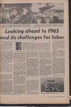   The Pacific Tribune - Friday, January 8, 1965   , page 5