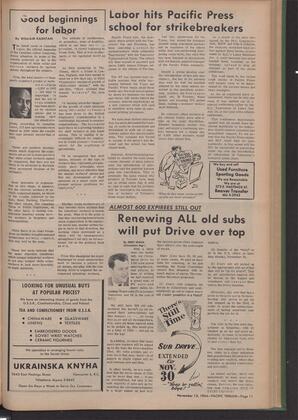   The Pacific Tribune - Friday, November 13, 1964   , page 11