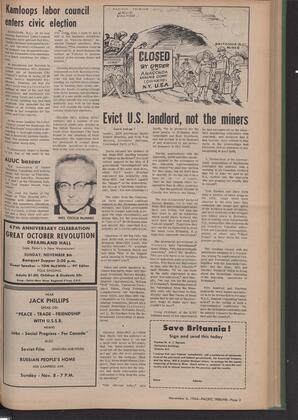   The Pacific Tribune - Friday, November 6, 1964   , page 3