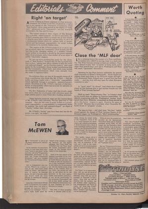   The Pacific Tribune - Friday, October 16, 1964   , page 4