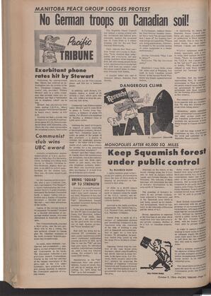   The Pacific Tribune - Friday, October 9, 1964   , page 12