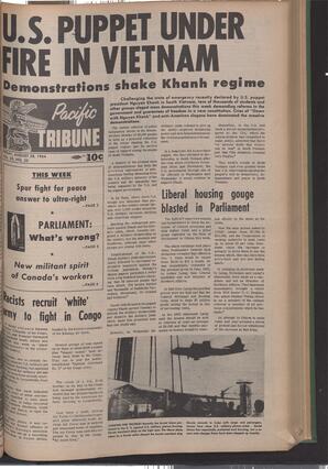   The Pacific Tribune - Friday, August 28, 1964   , page 1