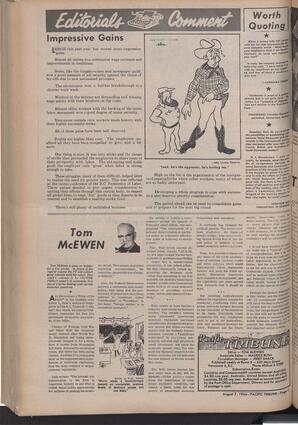   The Pacific Tribune - Friday, August 7, 1964   , page 4