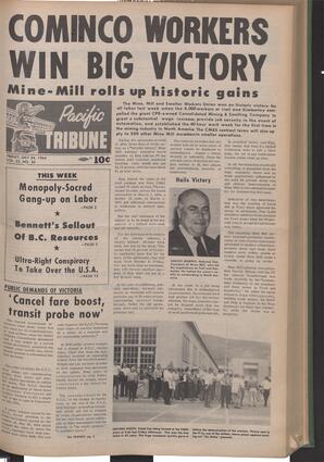   The Pacific Tribune - Friday, July 24, 1964   , page 1