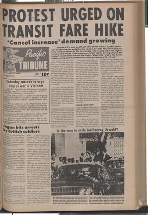   The Pacific Tribune - Friday, June 19, 1964   , page 1