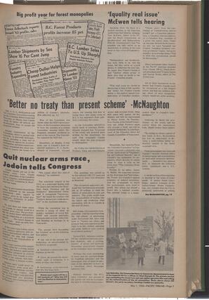   The Pacific Tribune - Friday, May 1, 1964   , page 3