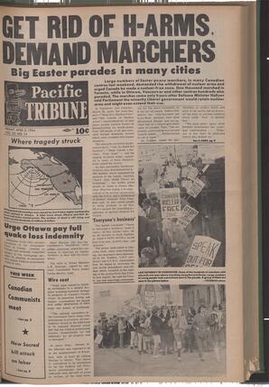   The Pacific Tribune - Friday, April 3, 1964   , page 1