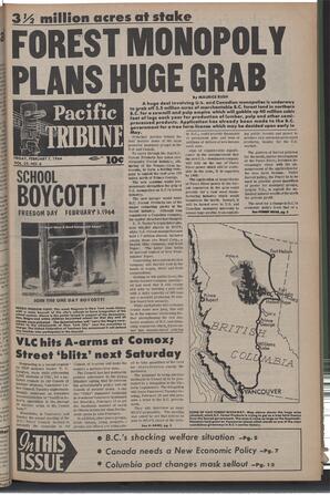   The Pacific Tribune - Friday, February 7, 1964   , page 1