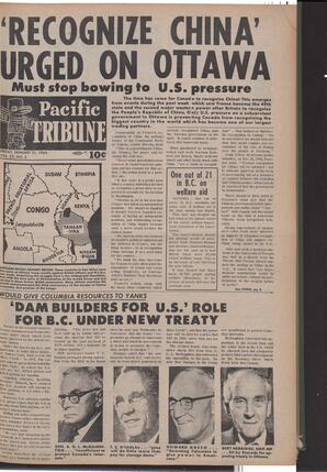   The Pacific Tribune - Friday, January 31, 1964   , page 1