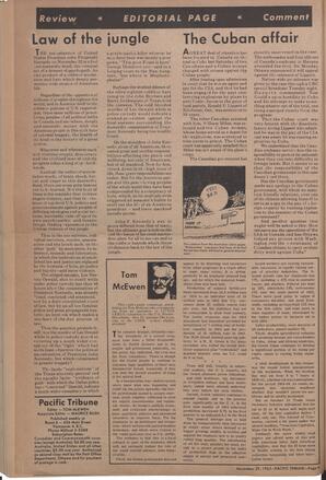   The Pacific Tribune - Friday, November 29, 1963   , page 4