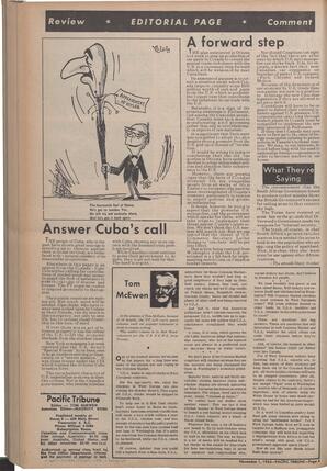   The Pacific Tribune - Friday, November 1, 1963   , page 4