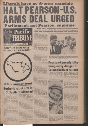   The Pacific Tribune - Friday, May 17, 1963   , page 1