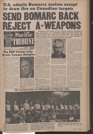   The Pacific Tribune - Friday, April 5, 1963   , page 1