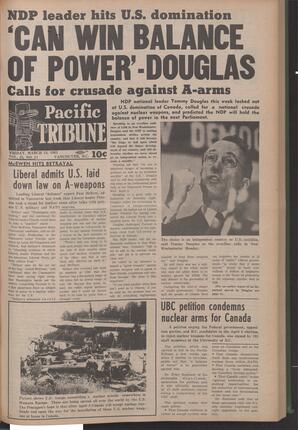   The Pacific Tribune - Friday, March 15, 1963   , page 1