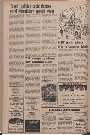   The Pacific Tribune - Friday, December 21, 1962   , page 6