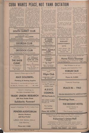   The Pacific Tribune - Friday, December 14, 1962   , page 8