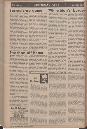   The Pacific Tribune - Friday, November 30, 1962   , page 4