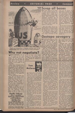  The Pacific Tribune - Friday, November 9, 1962   , page 4