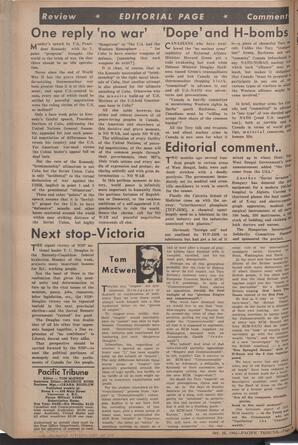   The Pacific Tribune - Friday, October 26, 1962   , page 4