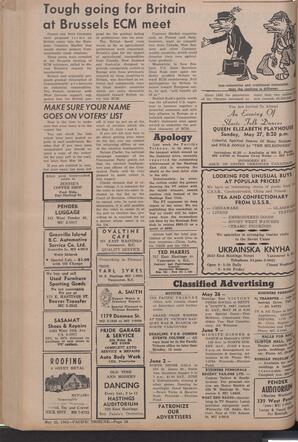   The Pacific Tribune - Friday, May 25, 1962   , page 10