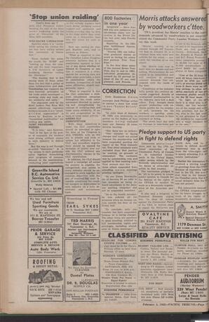   The Pacific Tribune - Friday, February 2, 1962   , page 10
