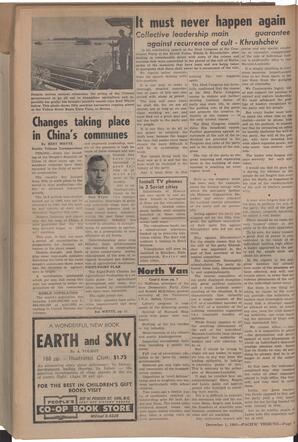   The Pacific Tribune - Friday, December 1, 1961   , page 8