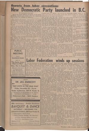   The Pacific Tribune - Friday, November 3, 1961   , page 12