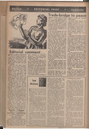   The Pacific Tribune - Friday, October 20, 1961   , page 4