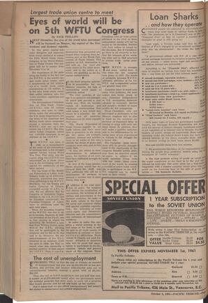   The Pacific Tribune - Friday, October 6, 1961   , page 8