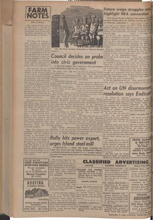   The Pacific Tribune - Friday, September 8, 1961   , page 6