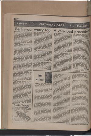  The Pacific Tribune - Friday, July 7, 1961   , page 4