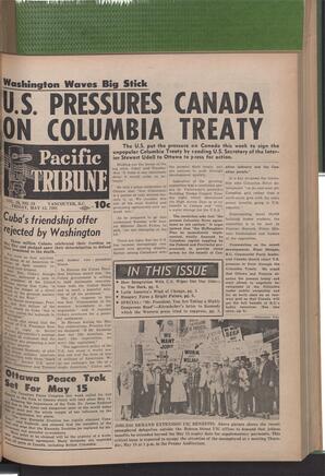   The Pacific Tribune - Friday, May 12, 1961   , page 1