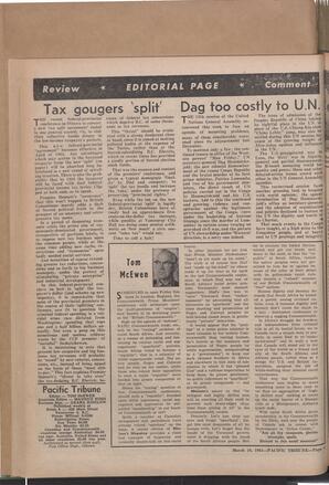   The Pacific Tribune - Friday, March 10, 1961   , page 4