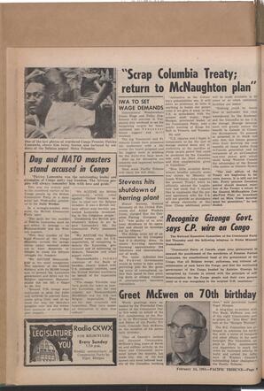   The Pacific Tribune - Friday, February 24, 1961   , page 8