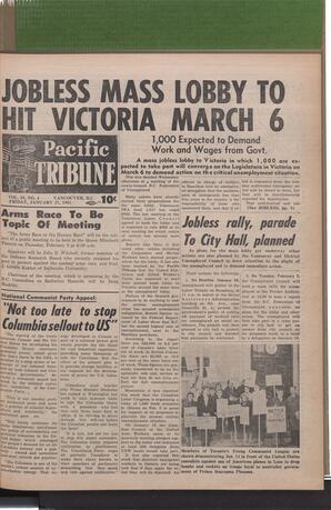   The Pacific Tribune - Friday, January 27, 1961   , page 1