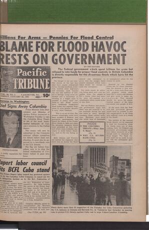   The Pacific Tribune - Friday, January 20, 1961   , page 1