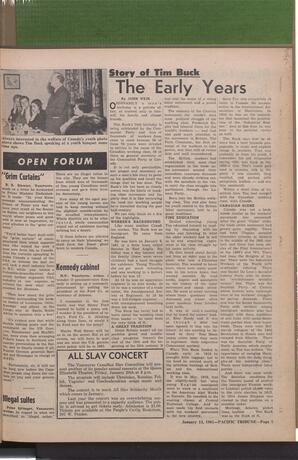   The Pacific Tribune - Friday, January 13, 1961   , page 5