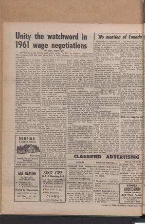   The Pacific Tribune - Friday, January 6, 1961   , page 6