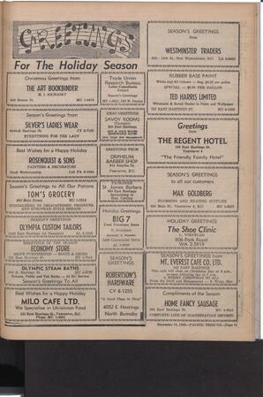   The Pacific Tribune - Friday, December 16, 1960   , page 11