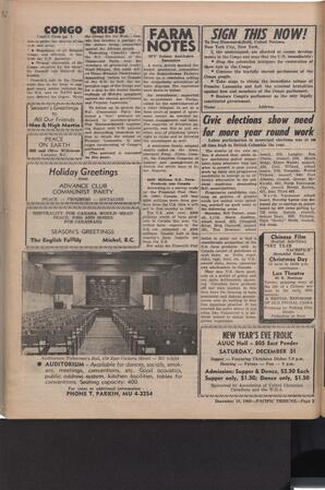   The Pacific Tribune - Friday, December 16, 1960   , page 2