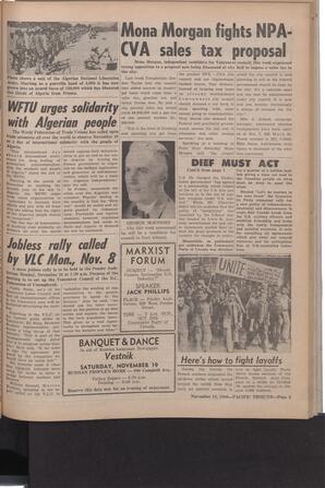   The Pacific Tribune - Friday, November 18, 1960   , page 3
