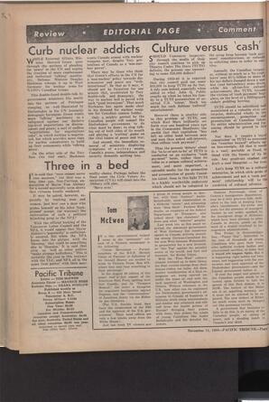   The Pacific Tribune - Friday, November 11, 1960   , page 4