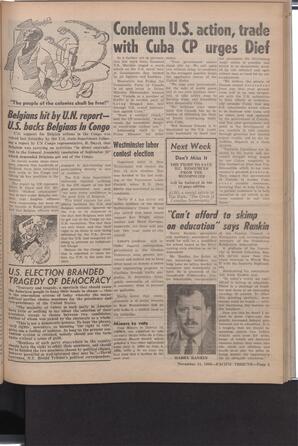   The Pacific Tribune - Friday, November 11, 1960   , page 3