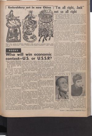   The Pacific Tribune - Friday, October 7, 1960   , page 9