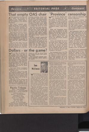   The Pacific Tribune - Friday, September 2, 1960   , page 4