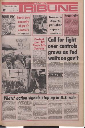   The Pacific Tribune - Friday, March 5, 1982   , page 1