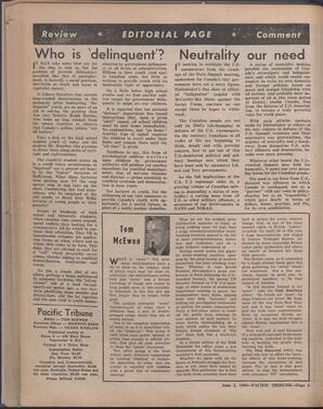   The Pacific Tribune - Friday, June 3, 1960   , page 4