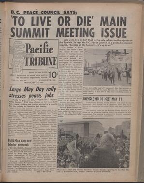   The Pacific Tribune - Friday, May 6, 1960   , page 1