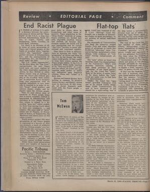   The Pacific Tribune - Friday, March 25, 1960   , page 4